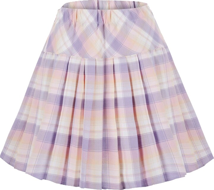 Midi Skirt Midi Wool Plaid Skirt With Pockets Knee