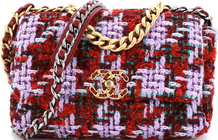Chanel 19 Flap Bag Quilted Tweed Medium