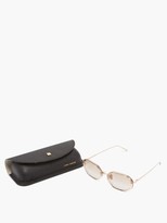 Thumbnail for your product : Linda Farrow Tyler Hexagonal Acetate And Titanium Sunglasses - Clear