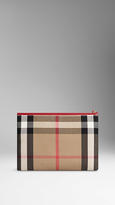 Thumbnail for your product : Burberry Large House Check Beauty Wallet