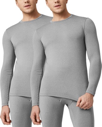 LAPASA Men's Thermal Underwear Top Heavyweight Long Sleeve Shirt Crew Neck Base  Layer for Running Cycling Outdoors Activity M24 Green (1 Top - ShopStyle  Boxers