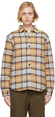 Stussy Brown Lined Plaid Shirt Jacket