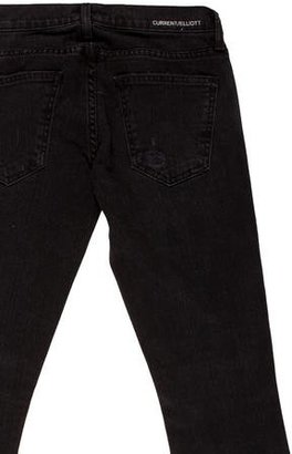 Current/Elliott Stud-Embellished Stiletto Jeans w/ Tags