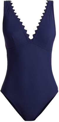 Karla Colletto Swim Ines Plunging One-Piece Swimsuit