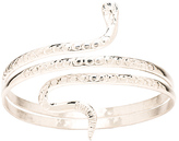 Thumbnail for your product : Natalie B Serpent Armband in Metallic Silver.