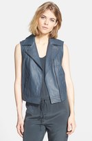 Thumbnail for your product : Vince Embossed Leather Vest