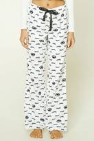 Thumbnail for your product : Forever 21 FOREVER 21+ Eyelash Graphic PJ Pants