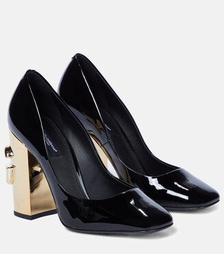 Dolce & Gabbana Jackie 105mm patent leather pumps