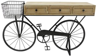Sagebrook Home Bicycle Console W/ Drawers