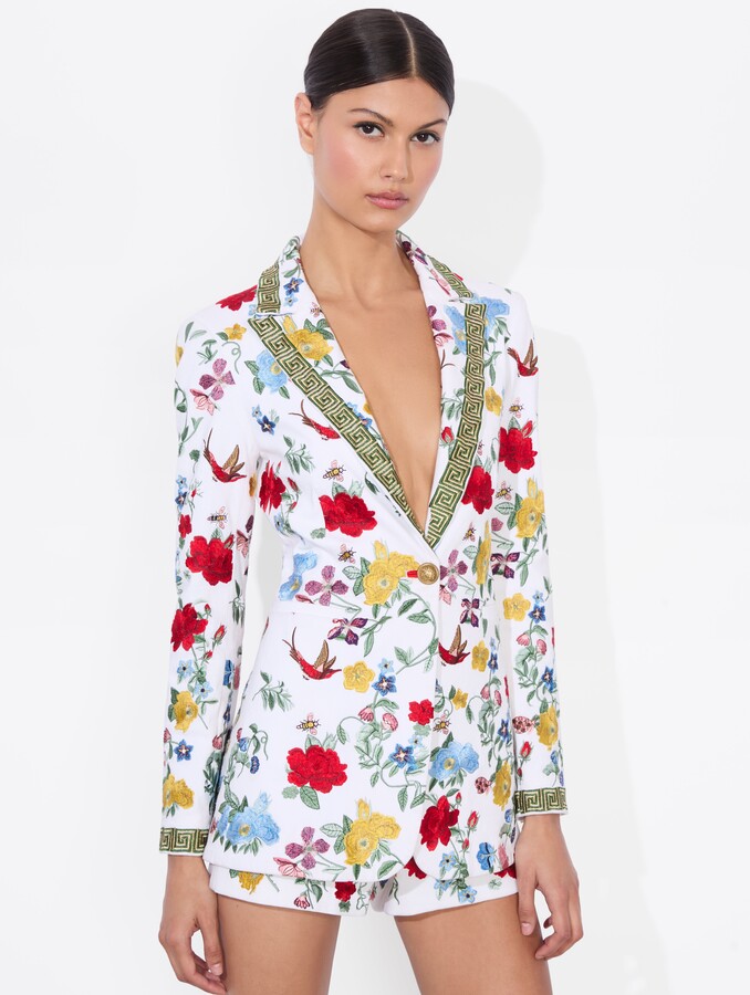 Alice + Olivia Breann Embroidered Blazer