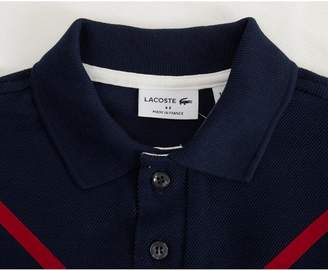 Lacoste Made In France Polo Shirt Colour: NAVY WHITE, Size: Age 5