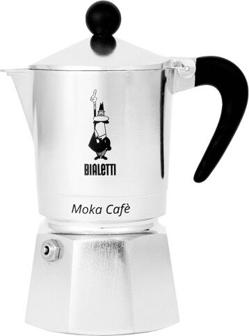 Bialetti 3 Cup Moka Stovetop Espresso Maker - Silver: Aluminum, Manual, Hand Wash, Glossy, Ground Coffee, Mesh Filter