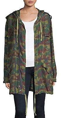 Faith Connexion Women's Camouflage Parka Jacket