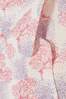 Thumbnail for your product : Miu Miu Floral-print Silk Crepe De Chine Wrap Dress - Pink