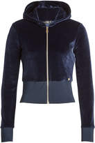 Thumbnail for your product : Versace Zipped Velvet Jacket with Hood