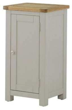 Roseland Furniture Padstow Grey Painted 1 Door Cabinet