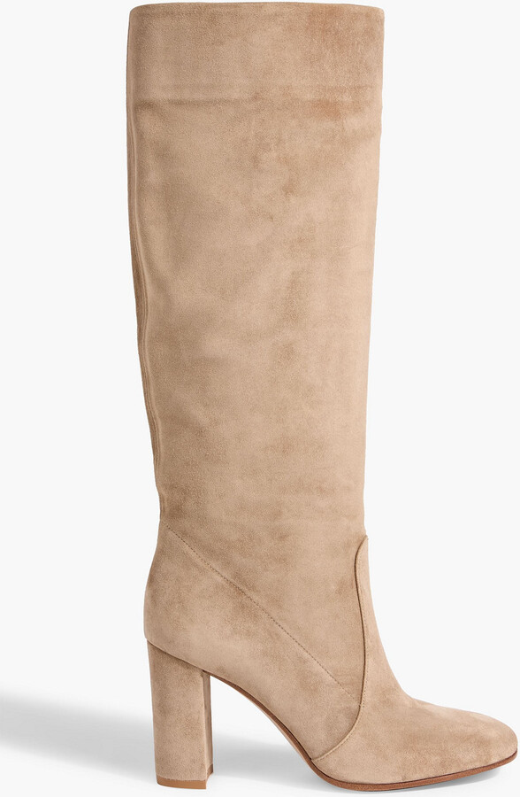 Gianvito Rossi Glen 85 suede knee boots
