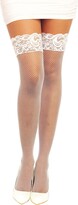 Thumbnail for your product : Dreamgirl Women's Fishnet Thigh-High Stockings with Silicone Lace Top