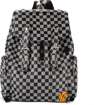 Louis Vuitton Drawstring Backpack Monogram Gray-Black M44940 - Coyze