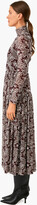 Thumbnail for your product : Rebecca Taylor Rochelle Fleur Pleated Mock Neck Dress