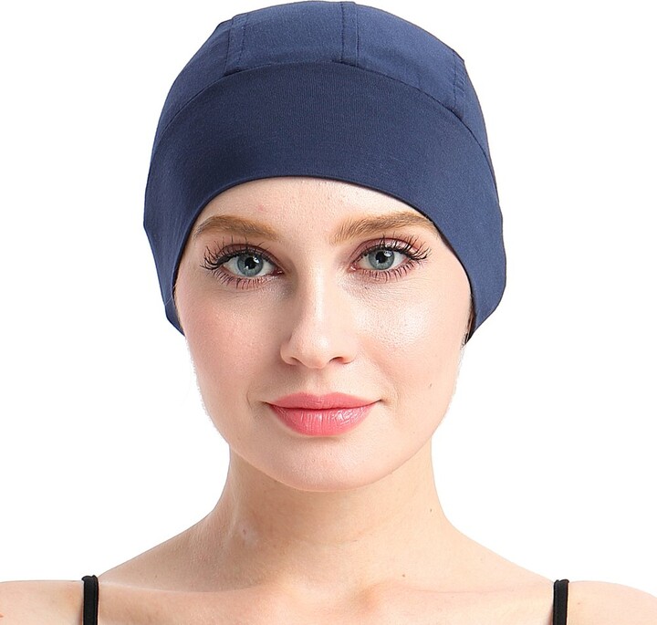 FocusCare Cancer Hats for Women Bamboo Cotton Cool Summer Navy ShopStyle