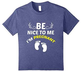 DAY Birger et Mikkelsen Funny Be Nice To Im Pregnant T-shirt Mothers Meme Gift