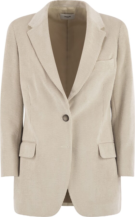 Saulina Milano Antonia - Single-breasted Velvet Jacket