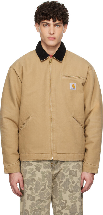 Carhartt Work In Progress Beige Winter OG Detroit Jacket