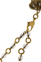 Thumbnail for your product : Erickson Beamon Glenda gold-plated, Swarovski crystal and faux pearl necklace
