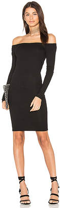 Enza Costa Rib Off Shoulder Mini Dress