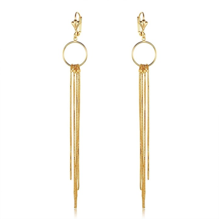 Gold Chandelier Earrings / Chandelier Fine Jewelry Earrings Luxury ...