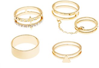 Charlotte Russe Plus Size Caged Stackable Rings - 4 Pack