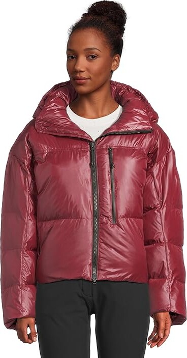 adidas by Stella McCartney TrueNature Short Padded Winter Jacket IW3843 Women's Jacket Burgundy : LG, Nylon