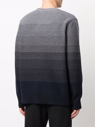 Theory Burton gradient knitted jumper