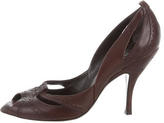 Thumbnail for your product : Celine Perforated Peep-Toe Pumps