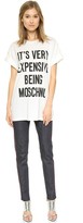 Thumbnail for your product : Moschino Cotton Jersey T-Shirt with Slogan