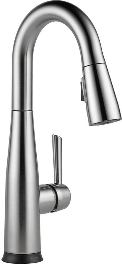 Delta Essa Touch2O Technology Single-Handle Bar Faucet in Arctic Stainless with MagnaTite Docking