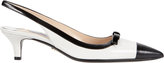 Thumbnail for your product : Prada Two-color Slingback Pump