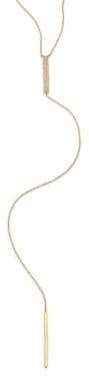 Ef Collection Jumbo Bar Diamond & 14K Yellow Gold Lariat Necklace