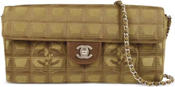 Chanel Pre Owned 2006 Choco Bar Classic Flap shoulder bag - ShopStyle