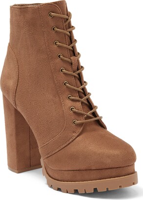 brown suede platform boots