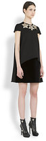 Thumbnail for your product : Alexander McQueen Jeweled Hi-Lo Layer Dress