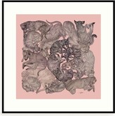 Thumbnail for your product : Arlette Ess Sleeping Dogs Art Print Rose Quartz