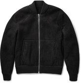 Thumbnail for your product : Acne Studios Otto Reversible Shearling and Suede Bomber Jacket