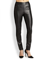 Thumbnail for your product : Sachin + Babi Robbie Faux Leather-Front Ponte Skinny Pants