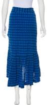 Thumbnail for your product : Ulla Johnson Plaid Asymmetrical Midi Skirt
