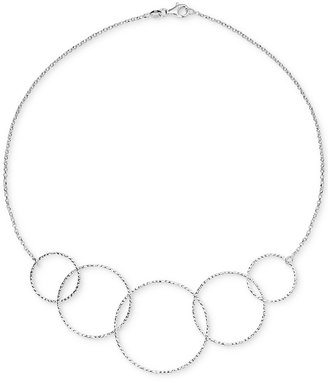 Giani Bernini Circle Statement Necklace in Sterling Silver, Only at Macy's
