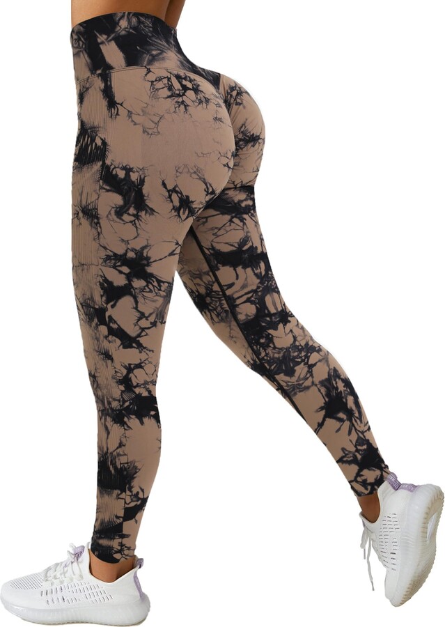 Women's Leggings With Side Pockets 7/8 Leggings High Waist Bottoms Tummy  Control Butt Lift Camo Camouflage Workout Yoga Fitness Gym Sports Stretchy  Ac