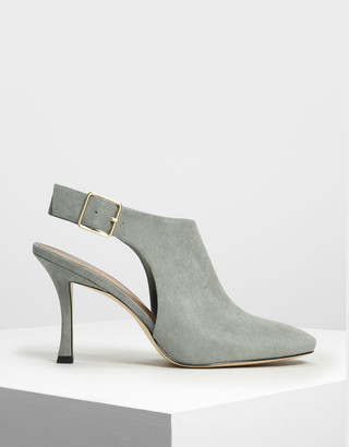 slingback shoe boots