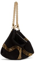 Thumbnail for your product : Jimmy Choo Callie Sequin And Crystal-embellished Clutch - Black Multi
